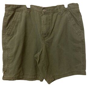 Mens Olive Green Cargo Shorts RedHead Size 42 Durable 100% Cotton Outdoor Wear